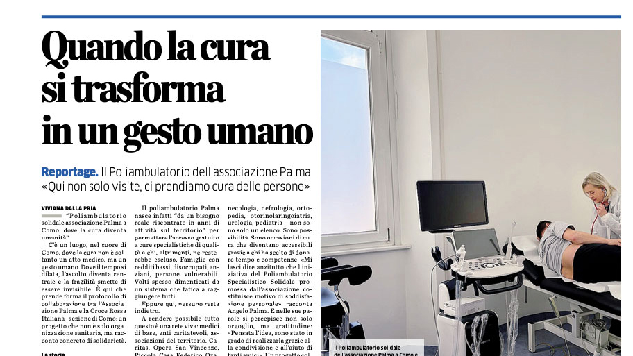 Articolo La Provincia di Como  07.04.2026